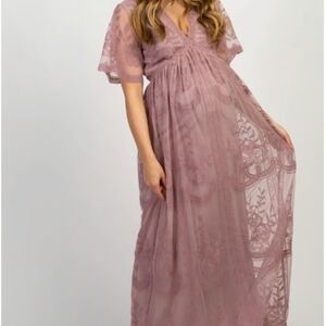 Pinkblush Dusty Pink Lace Dress